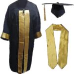 Robe and Cap Graduation - Black x Maroon