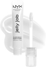 NYX Professional Makeup Jelly Job, Full-Bodied Shine Gloss, Lip-Smoothing Shine, Hyper-Glossy Finish, Just Jelly