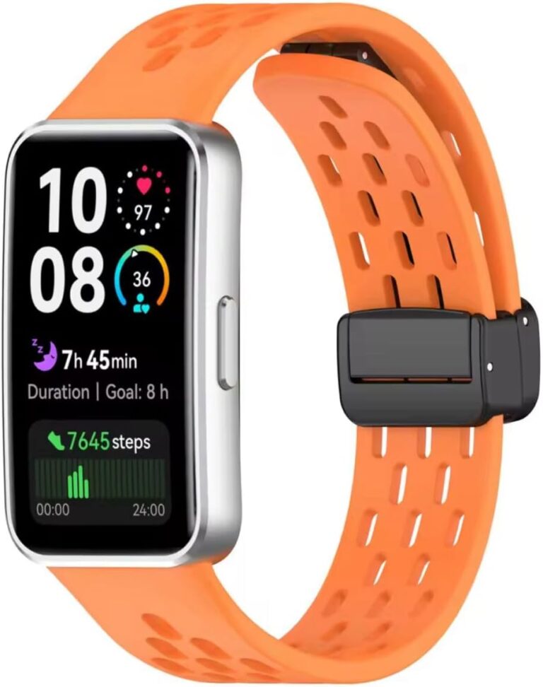 Fekra Silicone Strap For Huawei Band 10 | Band 9 | Band 8 Comfortable Magnetic Buckle Adjustable Watchband Huanwei Band 10/9/8