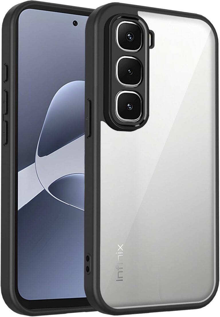 Premium Clear TPU Case with Shockproof Silicone Frame – Perfect Protection & Sleek Style Compatible with Infinix Hot 60 Pro