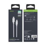 ⁦كابل شحن سريع من لايتنينج إلى USB بنوع سي بقوة 30W، متانة عالية ومرونة لنقل البيانات بطول 2 م، أسلاك نحاس بسرعة نقل بيانات 480 Mbps مقاوم للتشابك والالتفاف بلون أبيض من رسيلو⁩ - الصورة ⁦3⁩