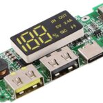 لوحة شحن 18650 بمنفذ USB مزدوج بجهد 5 فولت 2.4 امبير من اي هاوسبيس، وحدة شاحن باور بانك محمول، وحدة تحكم شحن بطارية ليثيوم 18650 بحماية من الدوائر الكهربائية القصيرة وحماية من التفريغ والشحن الزائد