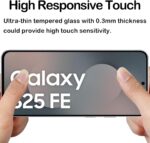 ⁦Privacy Screen Protector for Samsung Galaxy S25 FE 5G [2 Pack],Anti-Spy Tempered Glass Film,9H Hardness,Anti Scratch,Anti Fingerprint,Bubble-Free,Anti-Spy Screen Protector for Samsung Galaxy S25 FE⁩ - الصورة ⁦7⁩