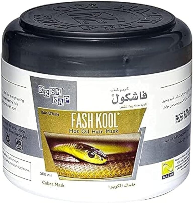قناع من فاش كول للشعر الدهني 500 مل، مقوي ومضاد لتساقط الشعر وهيبوالرجينيك، يحتوي على خلاصة الكوبرا، يساعد على تكثيف ونمو الشعر