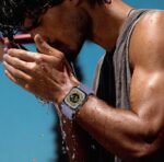 ⁦سوار ساعة رياضي اوشن بديل من السيليكون الناعم 49 ملم 45 ملم 44 ملم 41 ملم 40 ملم 38 ملم، سوار لساعة ابل الترا 2/الترا اي ووتش سلسلة 9 8 7 6 SE من فكرة⁩ - الصورة ⁦5⁩