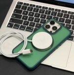⁦جراب حماية من Nopatia متوافق مع آيفون 14 برو ماكس مقاس 6.7 بوصة شفاف مع حامل حلقي معدني مدمج يدور 360 درجة ومسند ومقاوم للصدمات مع حماية معززة للكاميرا والحواف (أسود)⁩ - الصورة ⁦4⁩