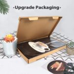 ⁦تابلوه حائط فني لركن القهوة من قماش كانفس عصري بتصميم كوب قهوة وعبارة كمنتج ديكور المنزل والمطبخ وغرفة الطعام، أسود⁩ - الصورة ⁦2⁩