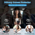 ⁦Privacy Screen Protector for Samsung Galaxy S25 FE 5G [2 Pack],Anti-Spy Tempered Glass Film,9H Hardness,Anti Scratch,Anti Fingerprint,Bubble-Free,Anti-Spy Screen Protector for Samsung Galaxy S25 FE⁩ - الصورة ⁦8⁩