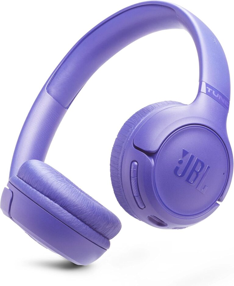 JBL Tune 530 BT Wireless On-Ear Headphones with JBL Pure Bass Sound, Bluetooth 6.0, Foldable Design and 76-Hour Battery Life, Google Fast Pair/Microsoft Swift Pair, Lavender