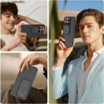 ⁦Nillkin For Xiaomi 15T Pro Case 2025 5G Camera Protection with Slide Camera Mobile Phone Case, Shockproof and Scratch-Resistant, Compatible with Xiaomi 15T Pro 6.83 Inch - Black (Xiaomi 15T Pro)⁩ - الصورة ⁦7⁩