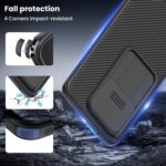 ⁦Nillkin For Xiaomi 15T Pro Case 2025 5G Camera Protection with Slide Camera Mobile Phone Case, Shockproof and Scratch-Resistant, Compatible with Xiaomi 15T Pro 6.83 Inch - Black (Xiaomi 15T Pro)⁩ - الصورة ⁦6⁩