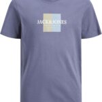 JACK & JONES Men's Junior Frederiksberg Box Crew-Neck Short-Sleeves T-Shirt (pack of 1)