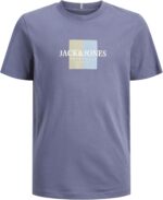 JACK & JONES Men's Junior Frederiksberg Box Crew-Neck Short-Sleeves T-Shirt (pack of 1)