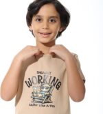 ⁦Andora Boys Printed Cotton Round T-Shirt Western⁩ - الصورة ⁦4⁩