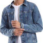 Andora Mens Full Buttoned Casual Denim Jacket