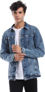 Andora Mens Full Buttoned Casual Denim Jacket