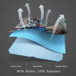 ⁦أكمام ذراع صيفية بتصميم يشبه التاتو – تبريد فوري | حماية +50 UV | ضغط رياضي مريح | فن جريء على بشرتك – للرجال والنساء⁩ - الصورة ⁦2⁩