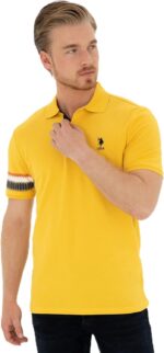 تي شرت رجالي (اصفر, XL)