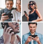 ⁦جراب اي فون جراب اي فون 13 Pro max حماية سيليكون رفيع للصدمات مع بطانة مايكروفايبر ناعمة للخدوش لموبايل ايفون برو ماكس بشاشة 6.7 بوصة بلون اسود⁩ - الصورة ⁦2⁩