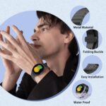 ⁦سوار معدني متوافق مع ساعة شاومي ريدمي 5 اكتيف/ريدمي ووتش 5 لايت، سوار بديل من الفولاذ المقاوم للصدأ مقاس 22 ملم مع مشبك قابل للطي والتعديل من دلع موبايلك⁩ - الصورة ⁦2⁩