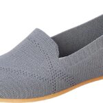B&W womens B&W-W055-Grey-37 Ballet Flat