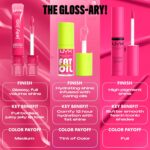⁦NYX Professional Makeup Jelly Job, Full-Bodied Shine Gloss, Lip-Smoothing Shine, Hyper-Glossy Finish, Just Jelly⁩ - الصورة ⁦7⁩