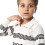 ⁦اندورا بلوفر بياقة مطوية للاسفل للاولاد⁩ - الصورة ⁦4⁩