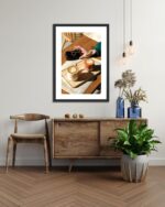 ⁦برواز صور للتعليق على الحائط مقاس 50 × 70 سم من سكولار تري، لون أسود⁩ - الصورة ⁦2⁩