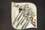 ⁦معالق عشاء/ طاولة من باراج مصنوعة من الفولاذ المقاوم للصدأ، طول 16.5 سم، مجموعة من 12 قطعة، لون فضي⁩ - الصورة ⁦4⁩