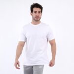 ⁦تيشرت أسود للرجال t01 أبيض⁩ - الصورة ⁦2⁩