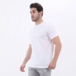 ⁦تيشرت أسود للرجال t01 أبيض⁩ - الصورة ⁦3⁩