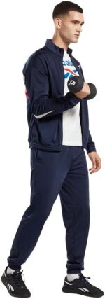 ⁦Reebok Mens RI VECTOR KNIT TRACKPANT 1/1 Pant (pack of 1)⁩ - الصورة ⁦4⁩