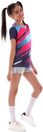 ⁦Girls' Volleyball T-shirt – Breathable, Comfortable Design⁩ - الصورة ⁦3⁩