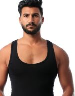 ⁦تيشرت رجالي بدون حمالات- اسود⁩ - الصورة ⁦6⁩