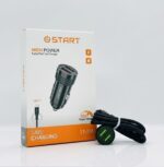 Fast High Power Dual Port Car Charger, ST-35E Turbo Fast Car Adapter with Type-C Cable, 12X Super Charge, Safe Charging Technology for Smartphones and Tablets - الصورة 3