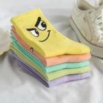 طقم جوارب قطنية صيفية مضحكة للنساء والرجال 5 ازواج + 1 زوج هدية - تصميمات مرحة، خامة مريحة، مقاس واحد (35-44) - الصورة 3
