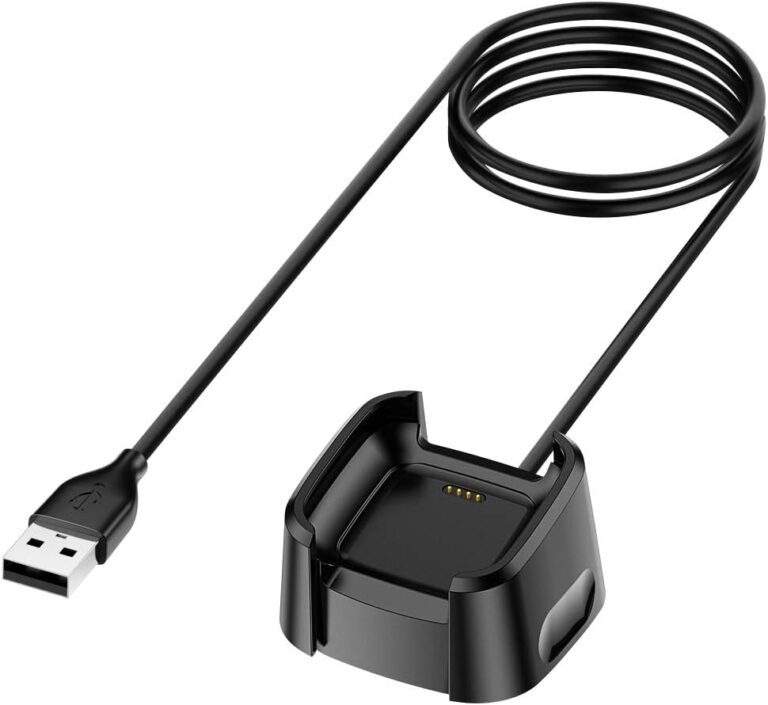 كابل شحن USB للساعة الذكية فيرسا 2 لتتبع اللياقة البدنية من كافن، لأجهزة اللاب توب، يو اس بي، أسود، لأجهزة لاب توب