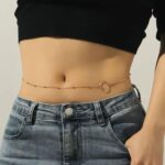 ⁦سلسلة البطن والخصر، سلاسل ذهبية للجسم بحلقة ذهبية حلي الصيف والشاطئ، اكسسوارات للنساء والبنات من ايلابست, 80+20CM⁩ - الصورة ⁦3⁩