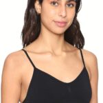 CARINA Womens Plain Spaghetti Strap Non Padded Bra Bra
