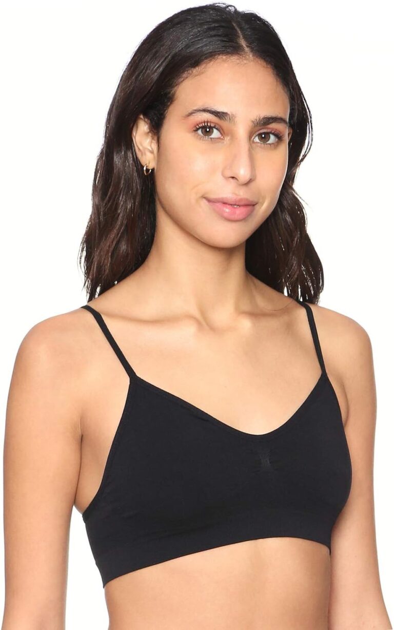 CARINA Womens Plain Spaghetti Strap Non Padded Bra Bra