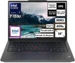 لينوفو كمبيوتر محمول ثينك باد E14 G6 الترا 7-155U 32-GBDDR5 1TBSSD بطاقة رسومات انتل 14 انش WUXGA ويندوز 11 برو 21M8SALR27 BT88