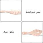 ⁦فرشاة شعر - فرشاة فك تشابك الشعر على شكل ورقة شجر لفك تشابك الشعر بدون مجهود، مناسبة للنساء والفتيات والاستخدام الاحترافي في صالونات التجميل (الخيار 2)⁩ - الصورة ⁦4⁩