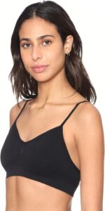 ⁦CARINA Womens Plain Spaghetti Strap Non Padded Bra Bra⁩ - الصورة ⁦4⁩