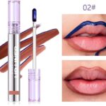 Peel Off Lip Stain Tints -Matte Lipstick Lip Stain Long Lasting Waterproof for Women, Non-stick Cup Lipstick Peel Off High Pigmented 24 Hours Lips Stains-3.5ML (N-2)