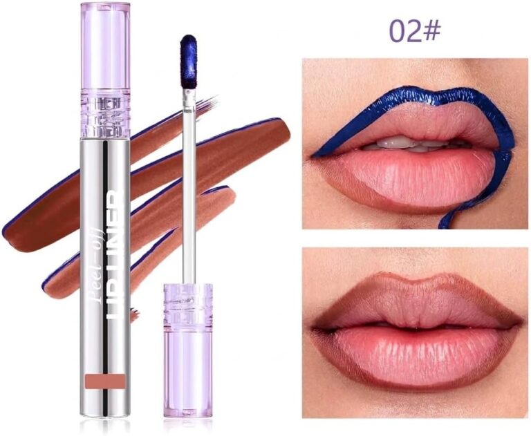 Peel Off Lip Stain Tints -Matte Lipstick Lip Stain Long Lasting Waterproof for Women, Non-stick Cup Lipstick Peel Off High Pigmented 24 Hours Lips Stains-3.5ML (N-2)
