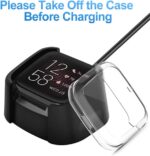 ⁦كابل شحن USB للساعة الذكية فيرسا 2 لتتبع اللياقة البدنية من كافن، لأجهزة اللاب توب، يو اس بي، أسود، لأجهزة لاب توب⁩ - الصورة ⁦9⁩