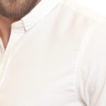 ⁦قميص بنمط غربي بأكمام طويلة مصنوع من قطن أوكسفورد للرجال من أندورا⁩ - الصورة ⁦4⁩