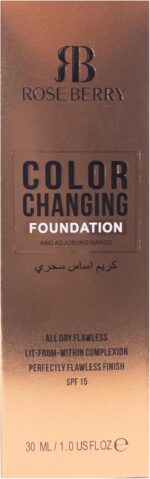 كريم أساس RB-FM00010 متغير اللون يدوم طوال اليوم بدون عيوب من روز بيري، 30 مل - الصورة 4