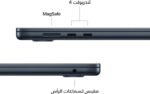 Apple 2026 MacBook Air 15-inch Laptop with M5 chip: AI and Apple Intelligence, 15.3-inch Liquid Retina Display, 16GB Unified Memory, 512GB SSD Storage, 12MP Center Stage Camera; Midnight;English - الصورة 4