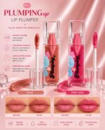 ⁦Safira Lip Plumping Gloss, Nude, with Hyaluronic Acid, Peptides and Vitamin E, Deep Moisturising, Natural Fuller Lips⁩ - الصورة ⁦4⁩
